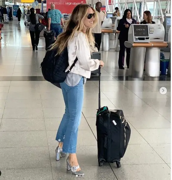 Sarah Jessica Parker on the road promoting her SJP brand. (Sarah Jessica Parker/Instagram)