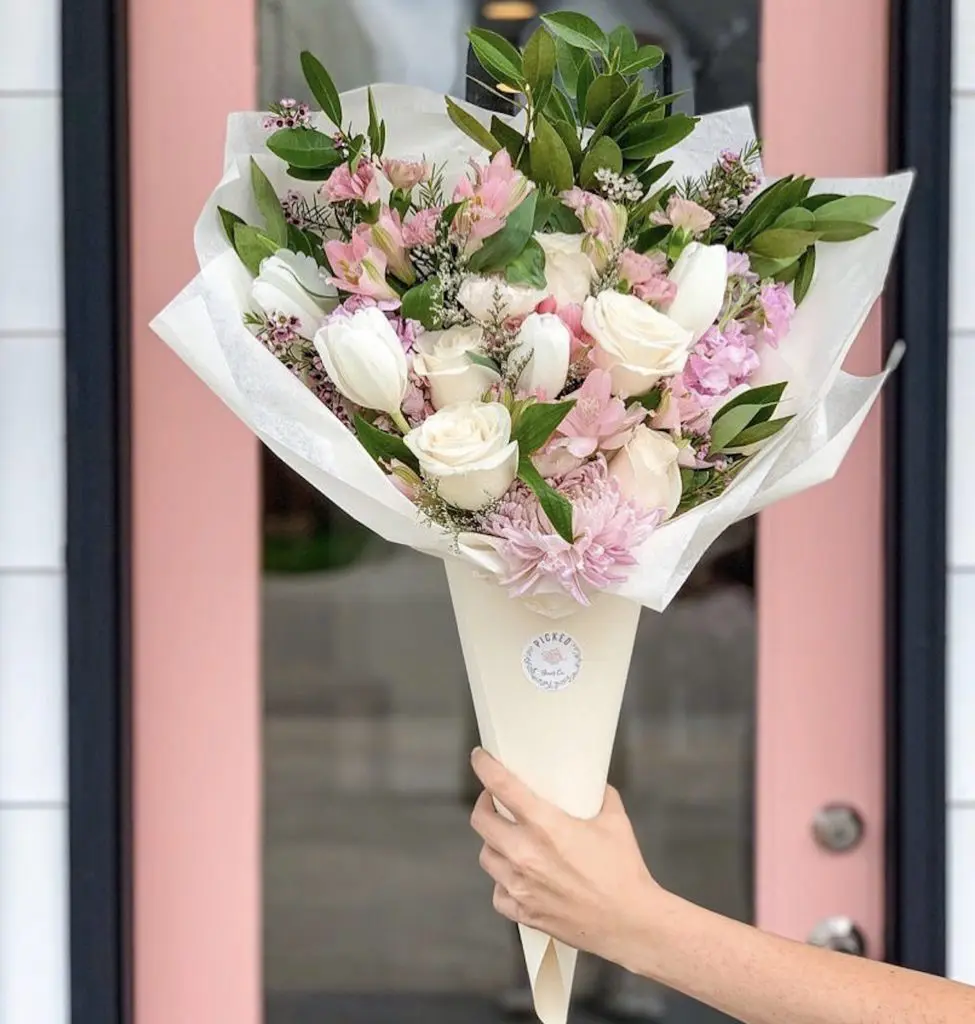 Picked Flower Co. offers its own designs and custom arrangements. 