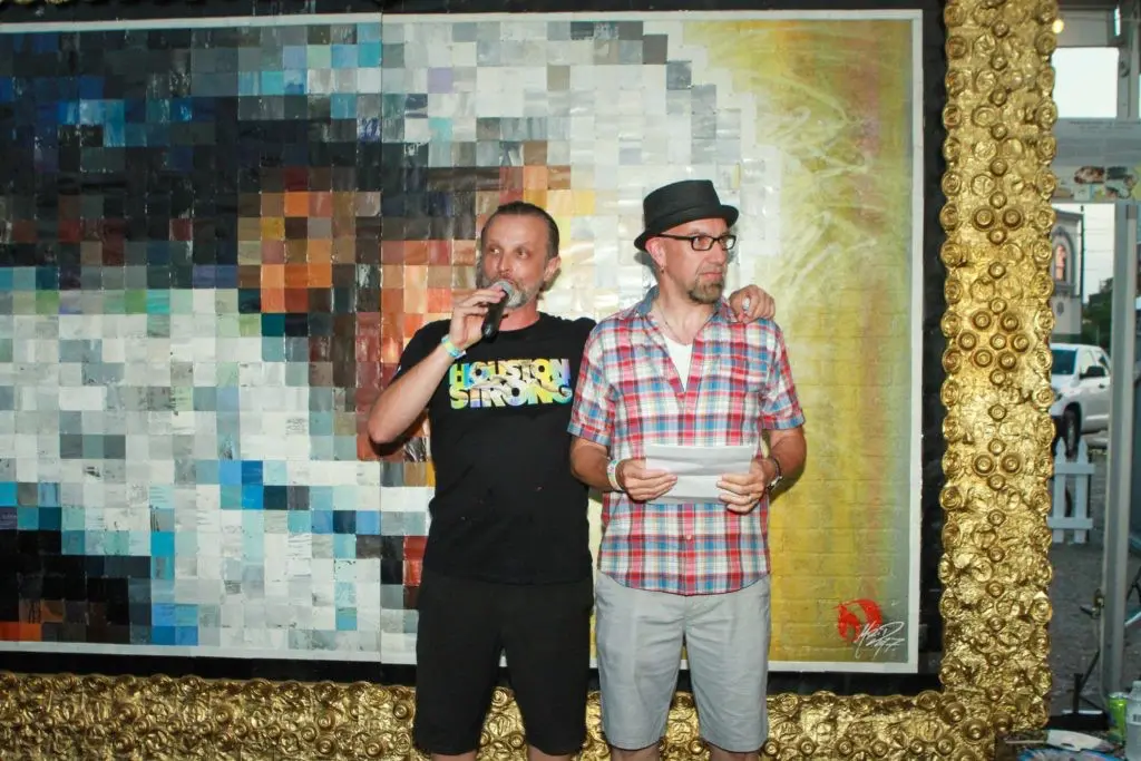 Sebastien"Mr D 1987" Boileau, Rod Ryan at Fifth Anniversary of Mr. D's "Preservations la Creation" mural in Midtown (Photo by Chris P. Bachman)