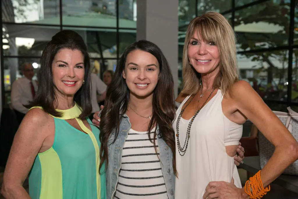 Sherry Gift, Allison Lach, Vickey Piccirillo at the Original Ninfa's Uptown opening night. (Photo by Emily Jaschke)