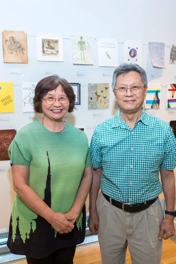 Yu-Ru & Huey Huang at DiverseWorks' Luck of the Draw. (Photo by Alex Barber)