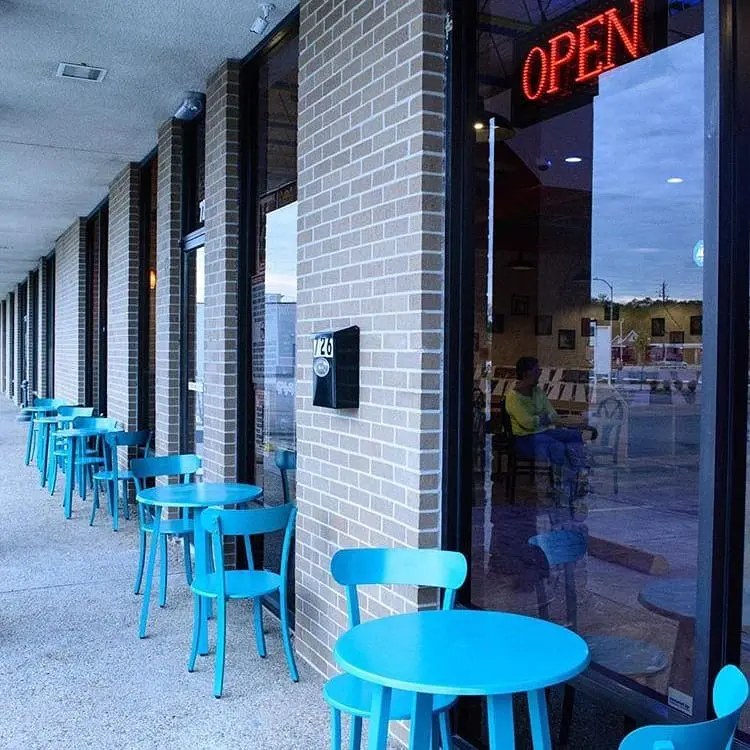 Maggie May's Coffee is hidden inside a record store. 