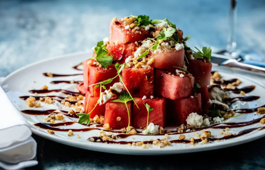 This feta salad is gorgeous. 