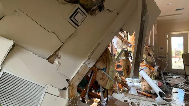 A retirement community, The Reserve, is facing damage in North Dallas. Photo by Bill Thrash