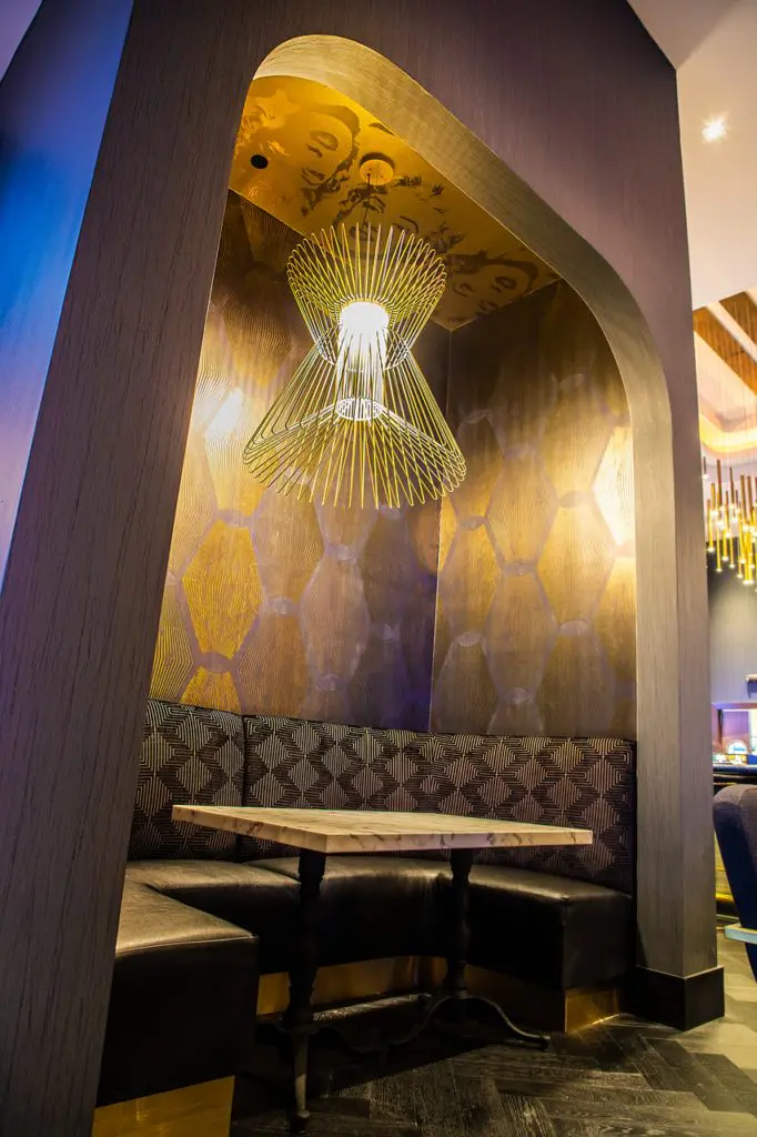 The lighting is a nice touch.  (Photo by Star Cinema Grill)