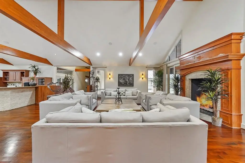 The mansion is open and airy. 