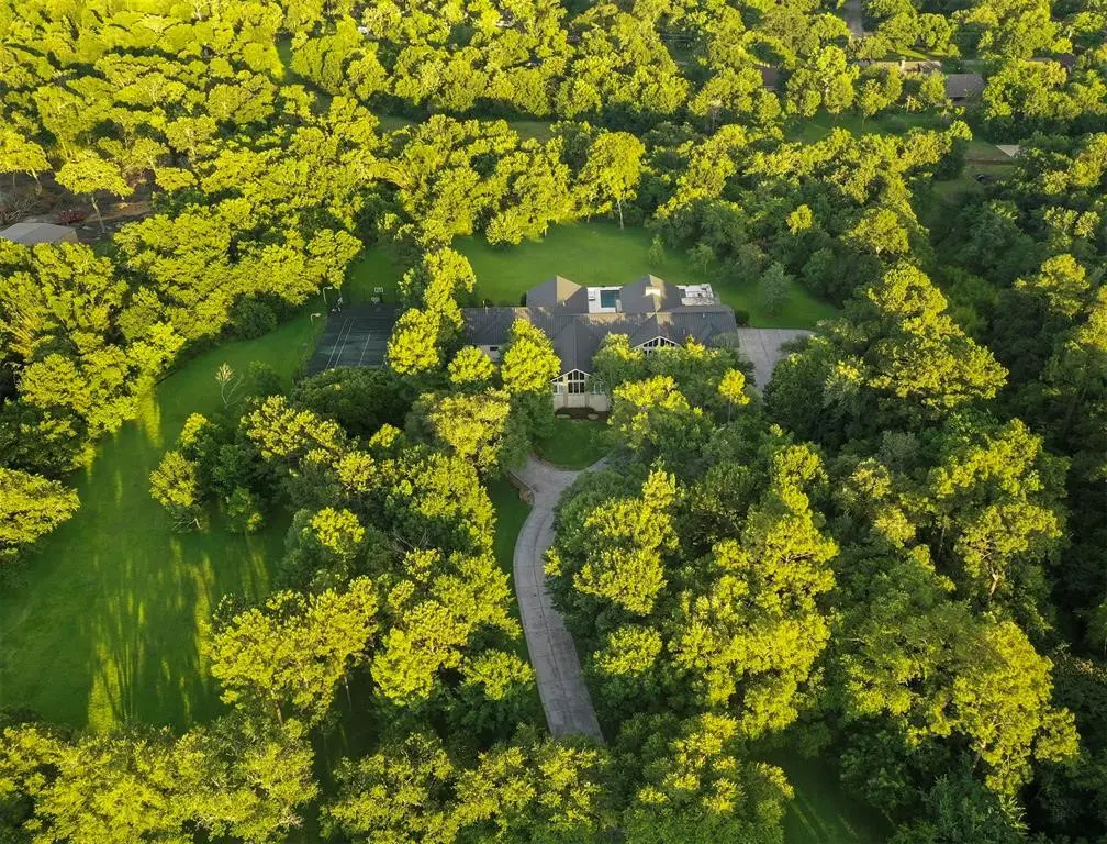The heavily wooded 10 acres are as private as it gets.