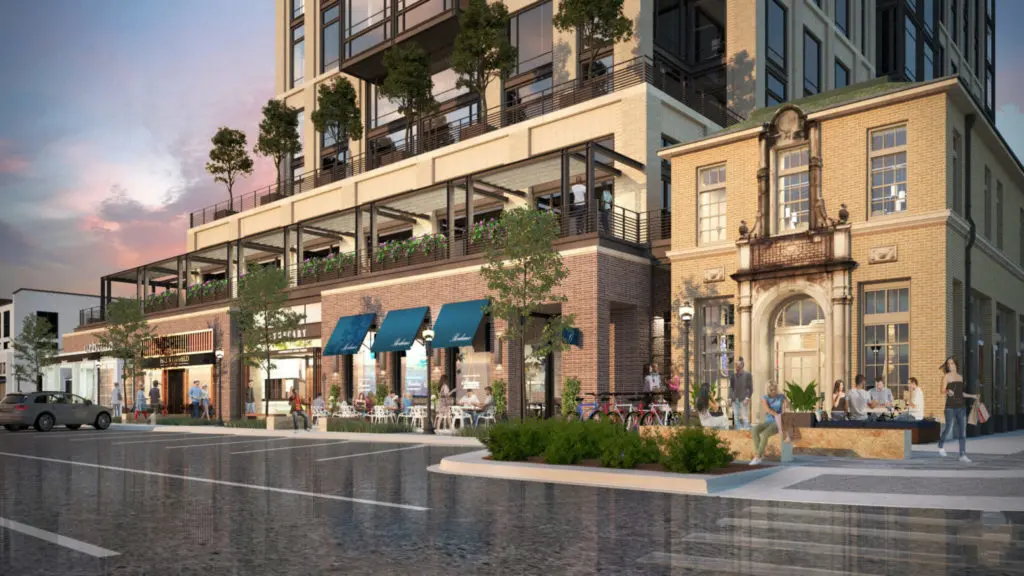 Weir's Plaza will open in 2021. Courtesy of GFF