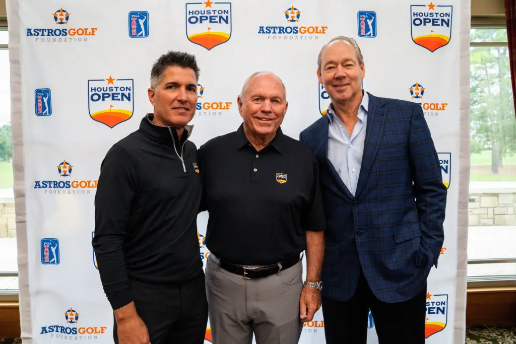 Giles Kibbe, Butch Harmon and Jim Crane are looking to the Houston Open's future.