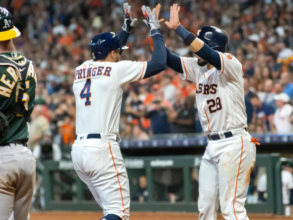 When the Houston Astros lineup is whole, everyone is having fun. (Photo by F. Carter Smith)