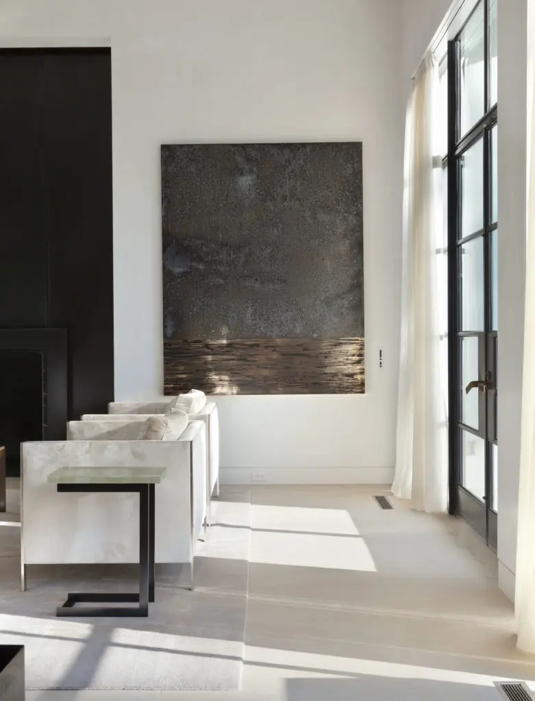 Teresita Ferandez's 'Golden (Dark Skies),' 2014. KGBL chairs and Demsey table. (Photo by Emily Minton Redfield)
