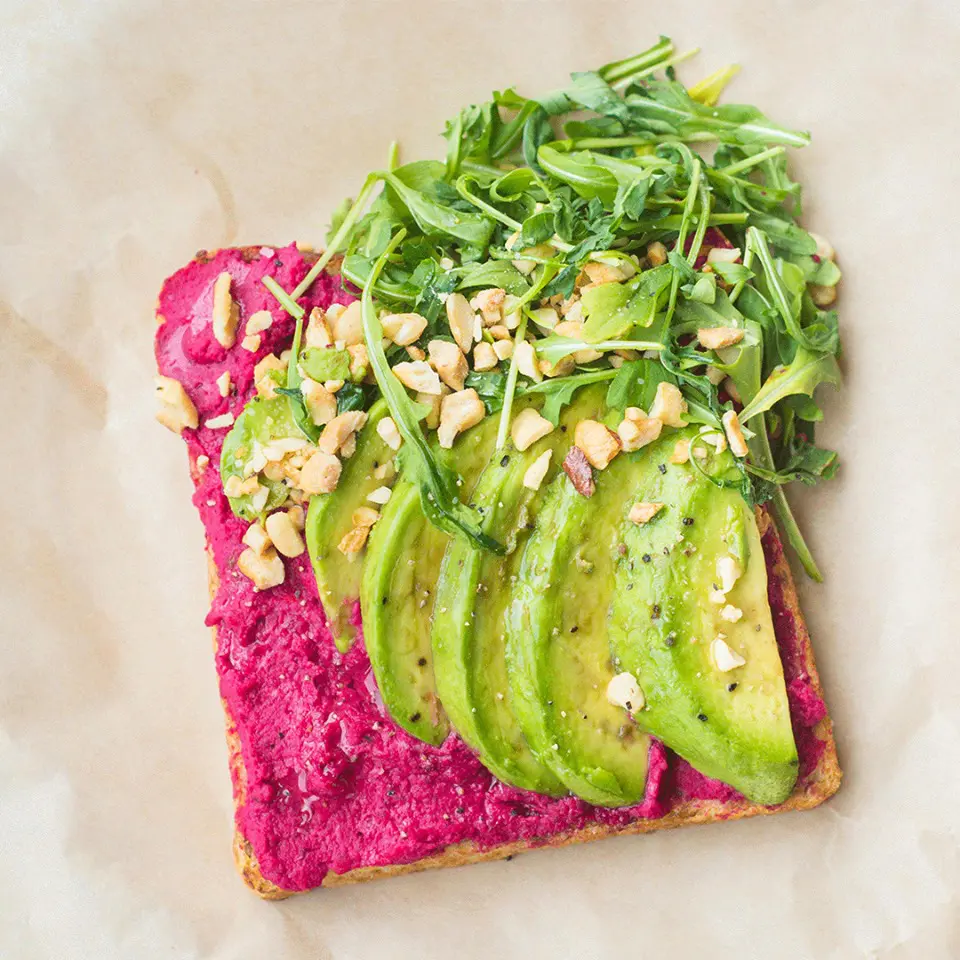 ChopShop has beet and avocado toast during breakfast hours. 