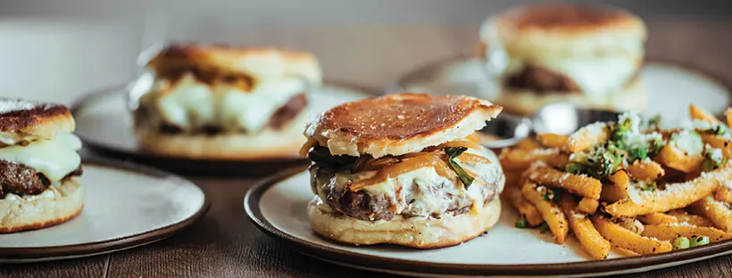 The Dragon Dumpling Burger at Chinese Neighbor.