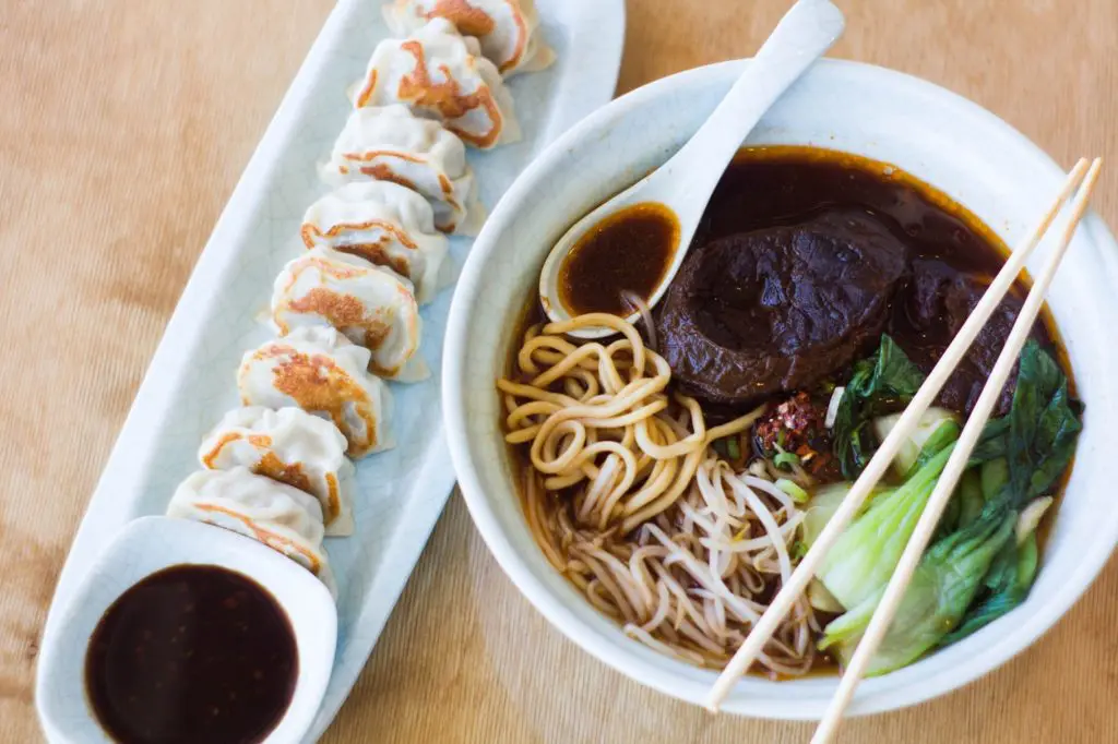 Hello Dumpling specializes in dumplings, noodles and brewed bubble tea.