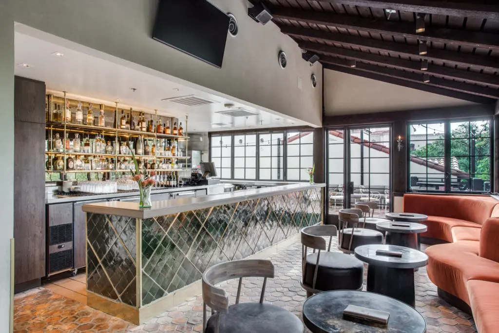 The new space has room for drinks and small bites. 