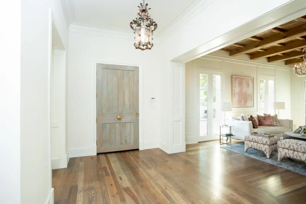 Country French simplicity defines the front door entry. (Photo by Savannah Montgomery)