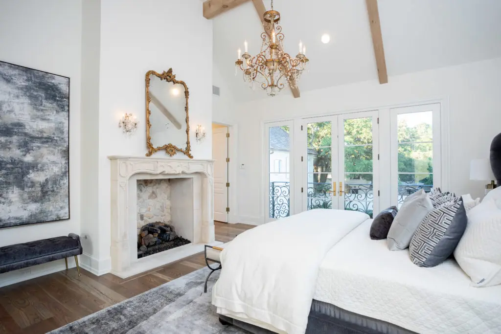 The second floor master bedroom features a cathedral ceiling. (Photo by Savannah Montgomery)