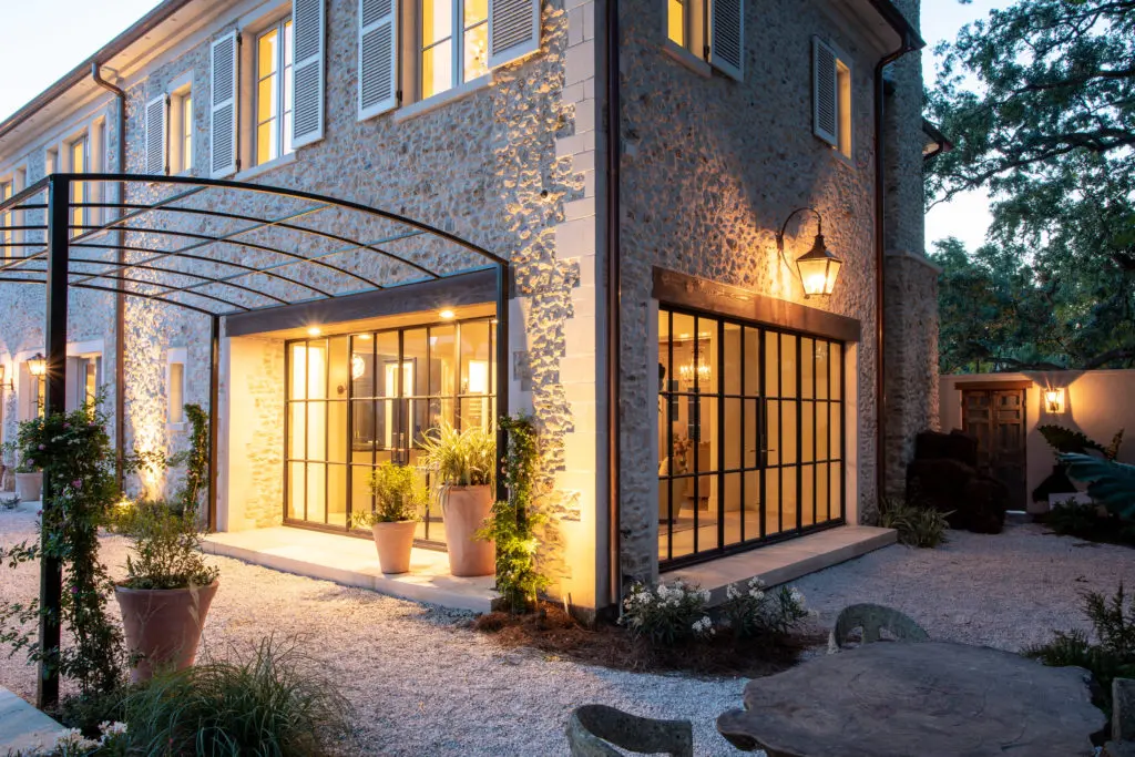 The solarium has views to two sides of the carefully landscaped garden. (Photo by Savannah Montgomery)