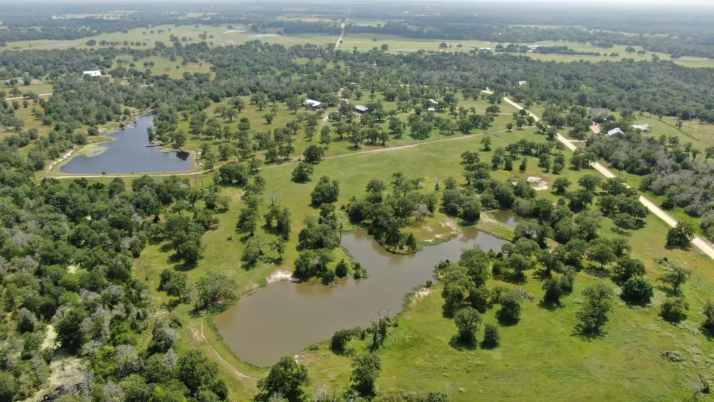 An arial view for the 40 acres which are on the market with John Daugherty, Realtors.(Photo by John Deans, Deans Imaging)