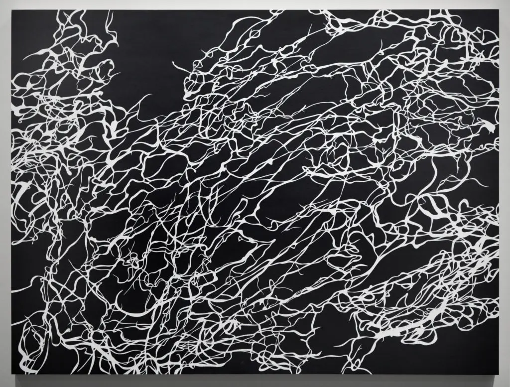 Beili Liu's "Affine/Fragment #1-3 (Triptyc)," 2012, at Asia Society Texas Center (Courtesy the artist)