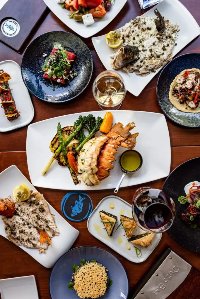 On the menu at Ouzo Bay (Photo by Kirsten Gilliam)
