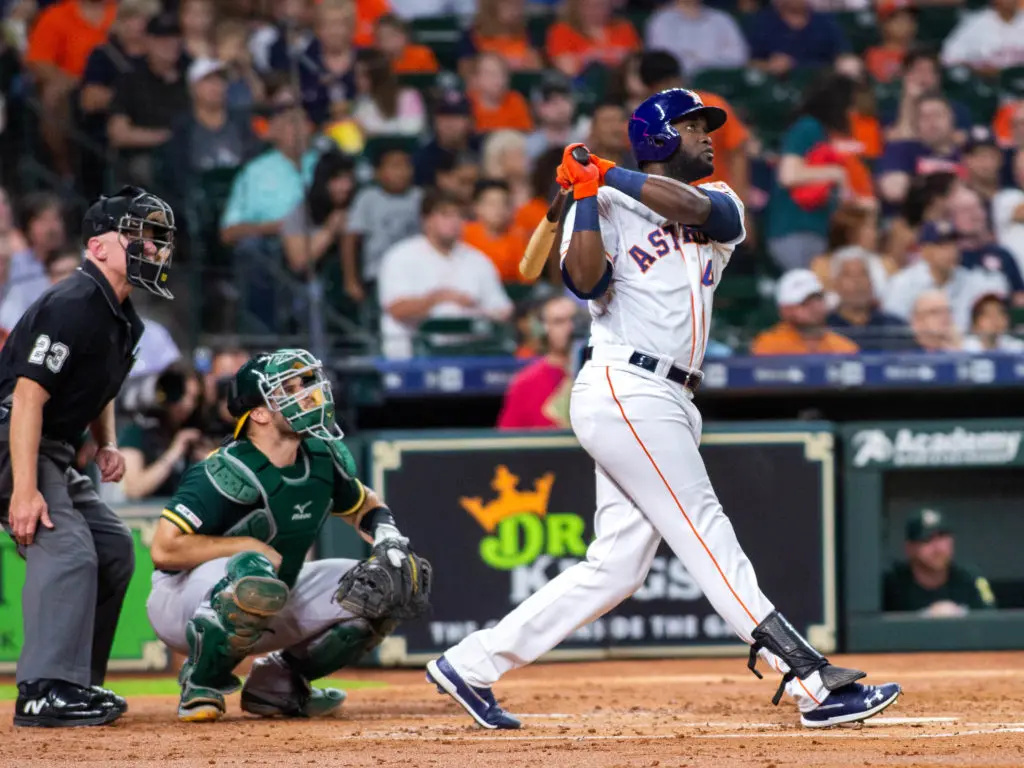 Yordan Alvarez's booming bat is creating baseball shock and awe. (Photo by F. Carter Smith)