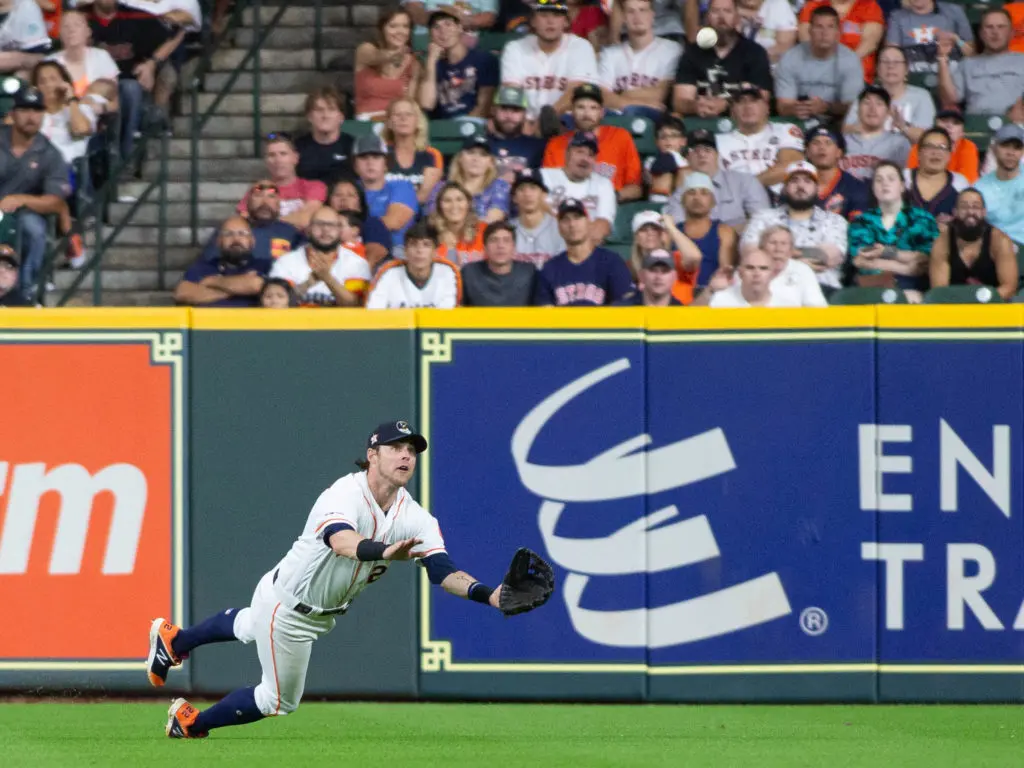 Josh Reddick only plays at one speed. (Photo by F. Carter Smith)