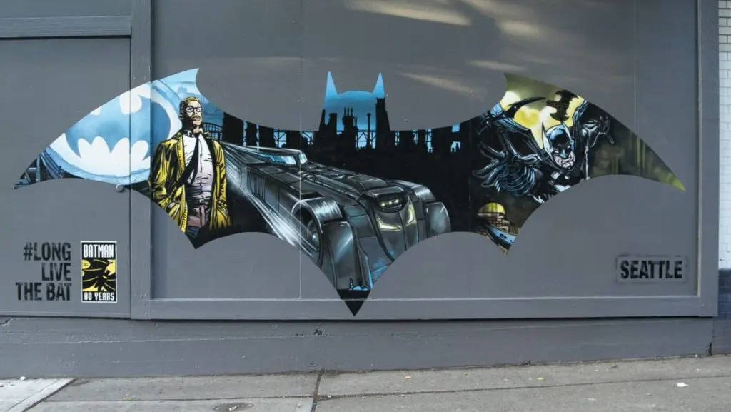 In celebration of the 8oth anniversary of Batman, murals are being painted around the U.S. 