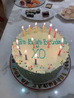 Billy's birthday cake.