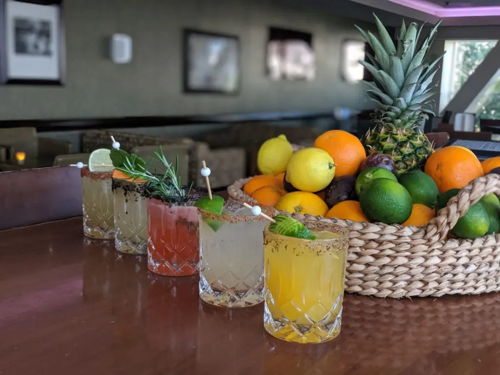 Monduel's new margarita menu includes lots of spice and dehydrated worm salt. 