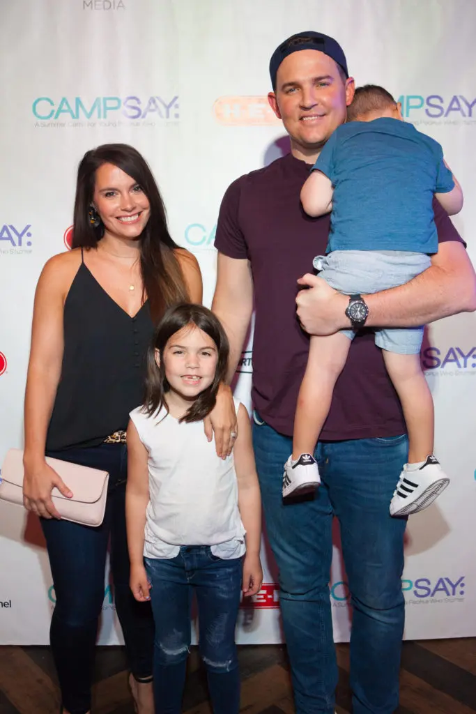 Caroline, Lily, Jack & Will  Harris, Astros pitcher (Photo by Todd Parker, STP Images)