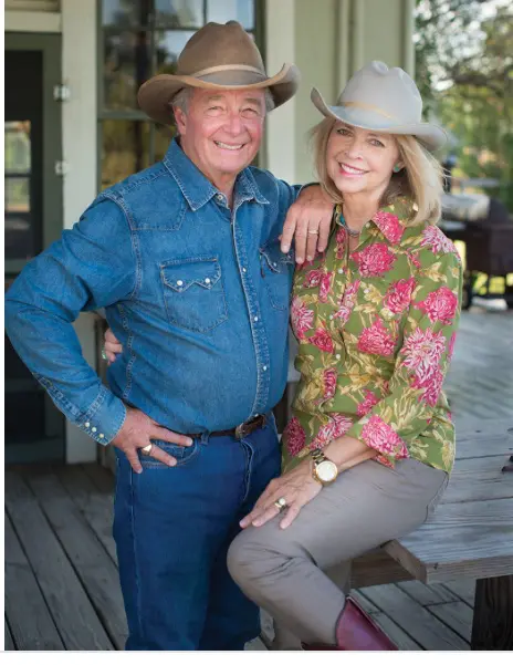 Dick and Janie DeGuerin at their Washington County Ranch. (Courtesy photo) (Photo by John Deans, Deans Imaging)