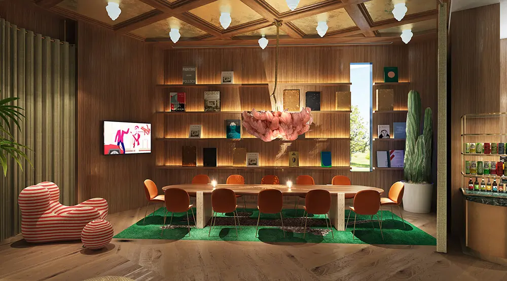 The Funny Library Coffee Shop will serve Laughing Man coffee. Courtesy of Virgin Hotels