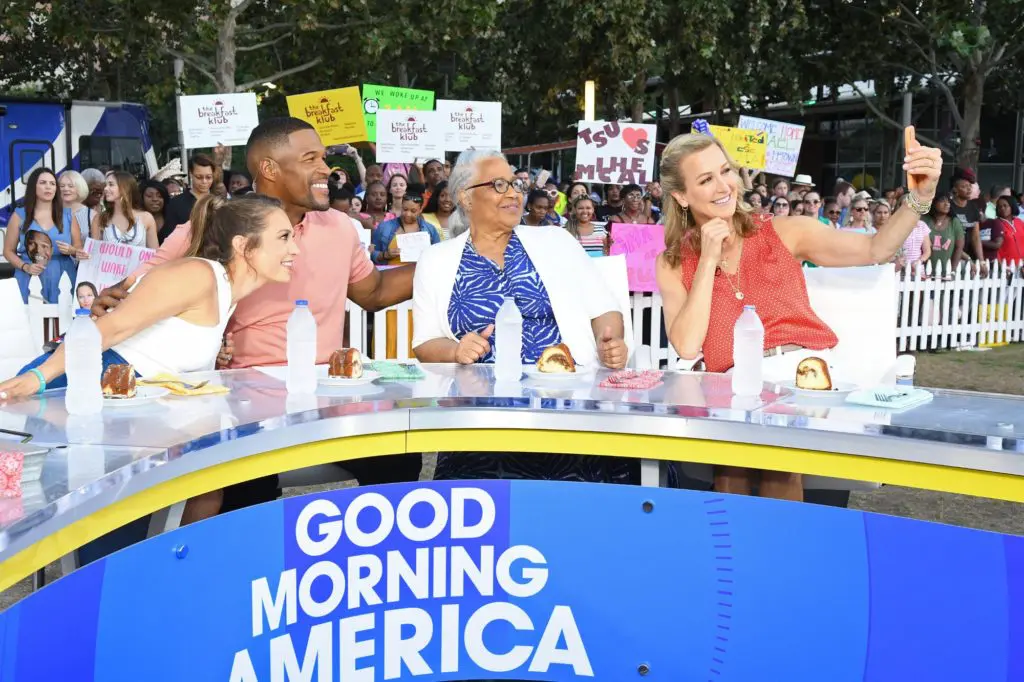Good Morning America hit up Discovery Green. 
 (Photo by Lorenzo Bevilaqua/Walt Disney Television)