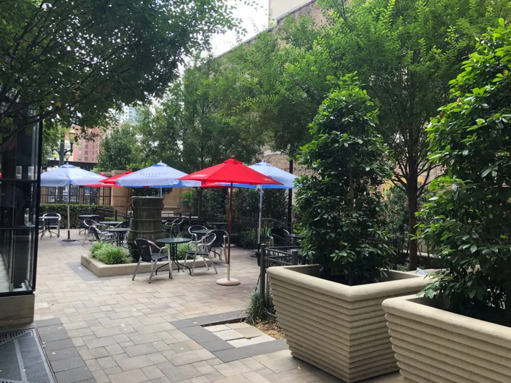 Bravery Chef Hall's Secret Garden is a verdant beauty tucked between high-rises. (Photo by Shelby Hodge)