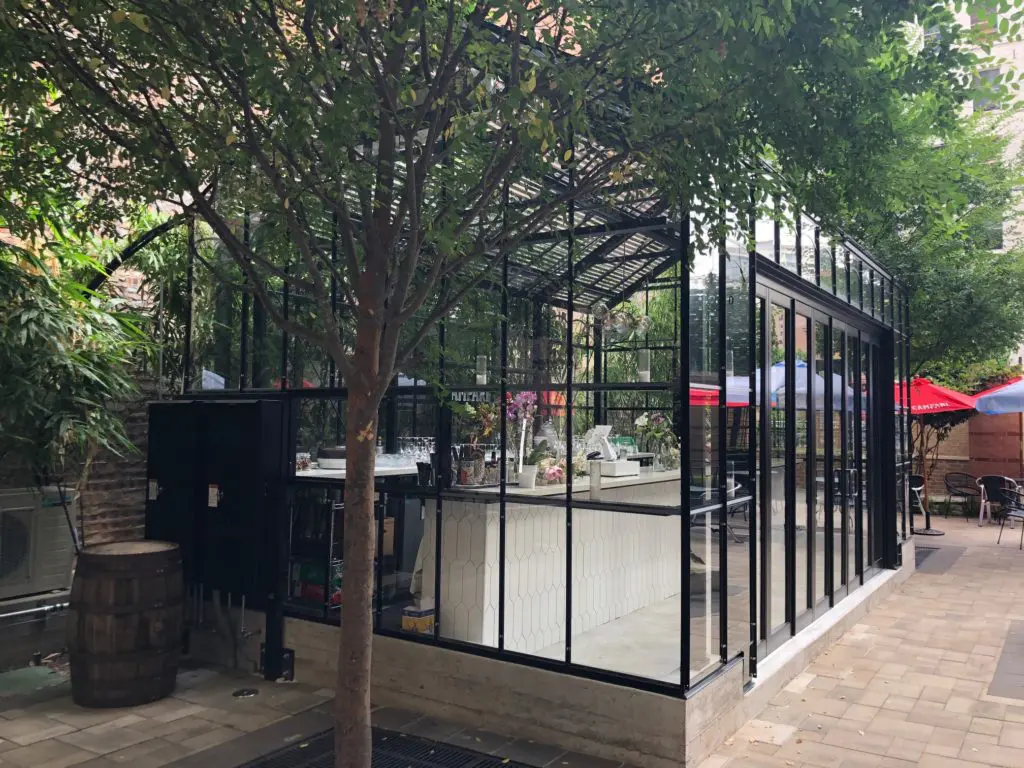 The bar in Bravery Chef Hall's Secret Garden is charming.  (Photo by Shelby Hodge)