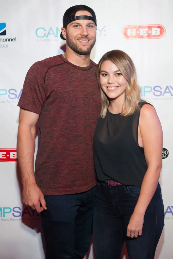 Astros outfielder Jake Marisnick, Brittany Perry (Photo by Todd Parker, STP Images)