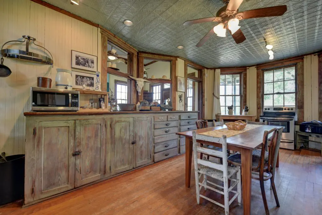 What used to be the station master's office is now the kitchen. (Photo by John Deans, Deans Imaging)