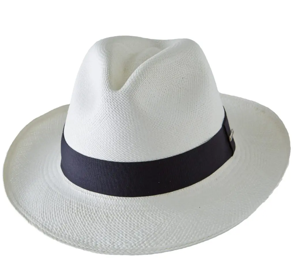 The Montecristi Panama Hat close up, priced at $129.