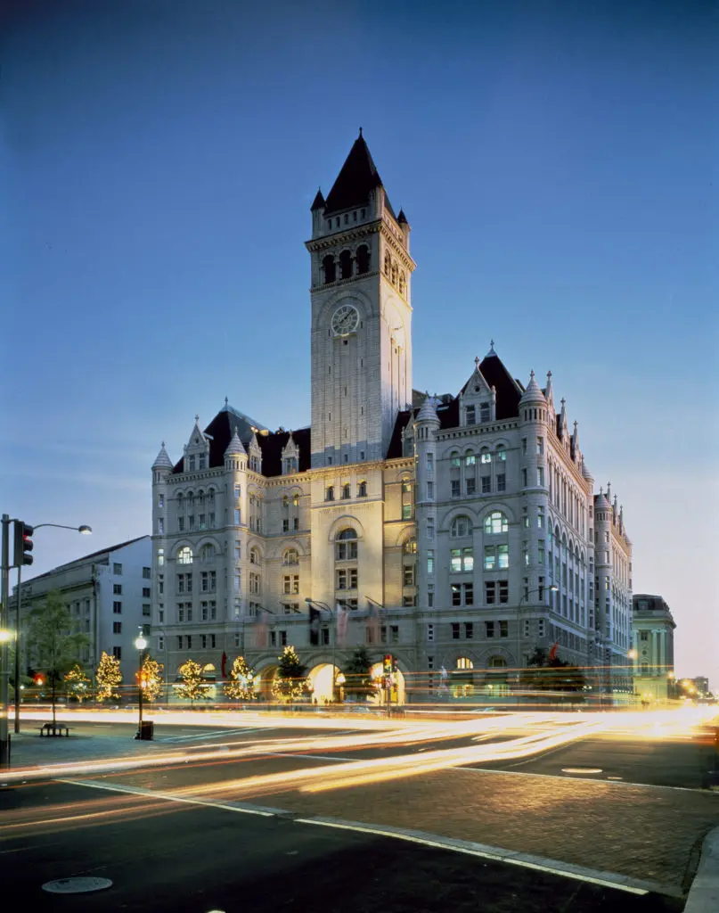 Trump International Hotel took over a striking old post office, creating a unique setting.