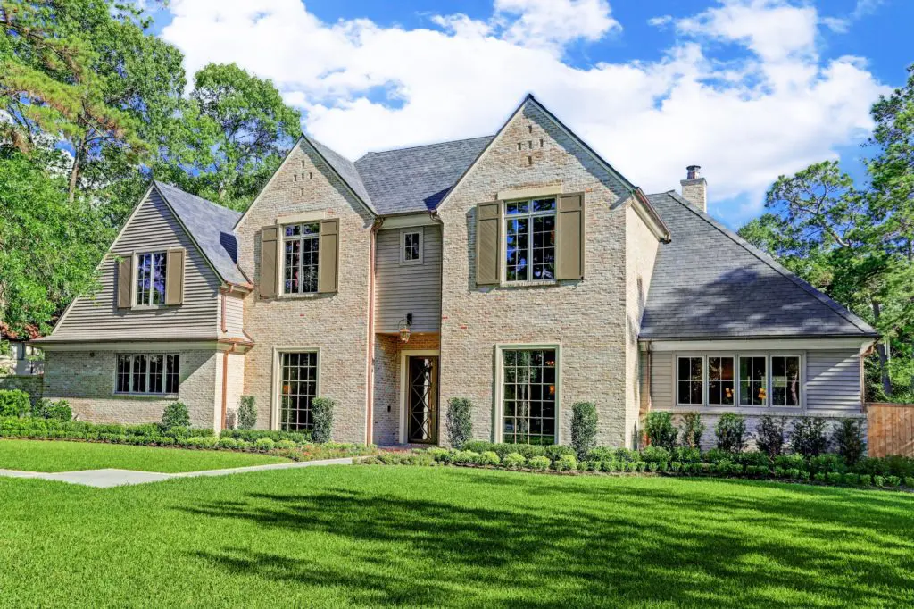 The new construction at 10907 Walick Drive is a neighborhood stunner in Hunters Creek. (Photo by TK Images)