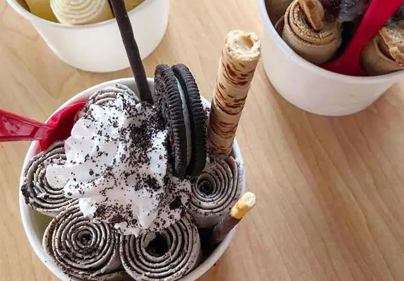 Get your ice cream rolled at Wonders.