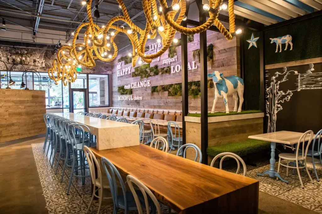 The interior is charming and cozy. 