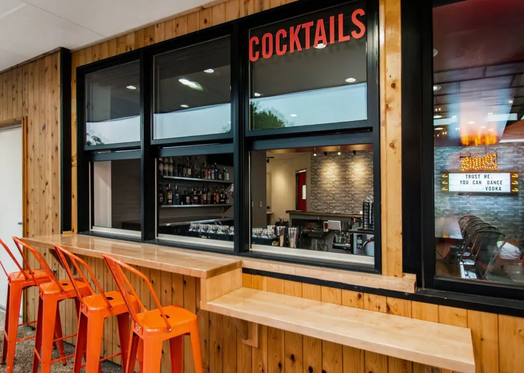 The casual sandwich spot features a walk-up window. Photo by Lauren Brown