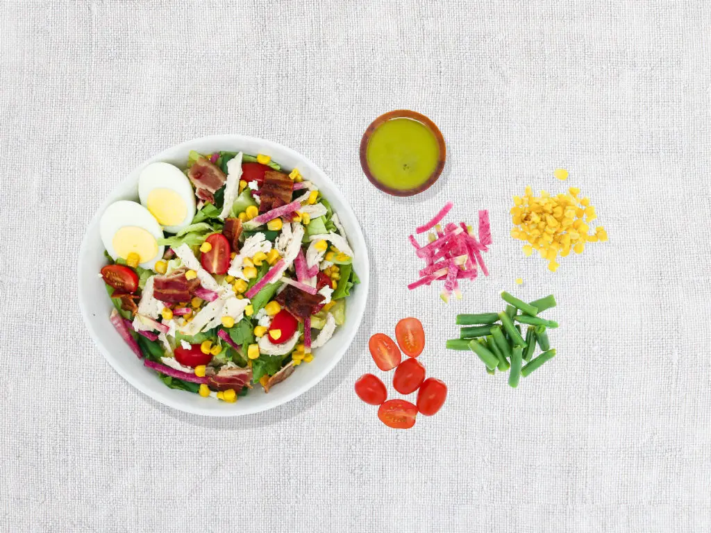 The Chicken Bacon Cobb salad gets a seasonal twist. 