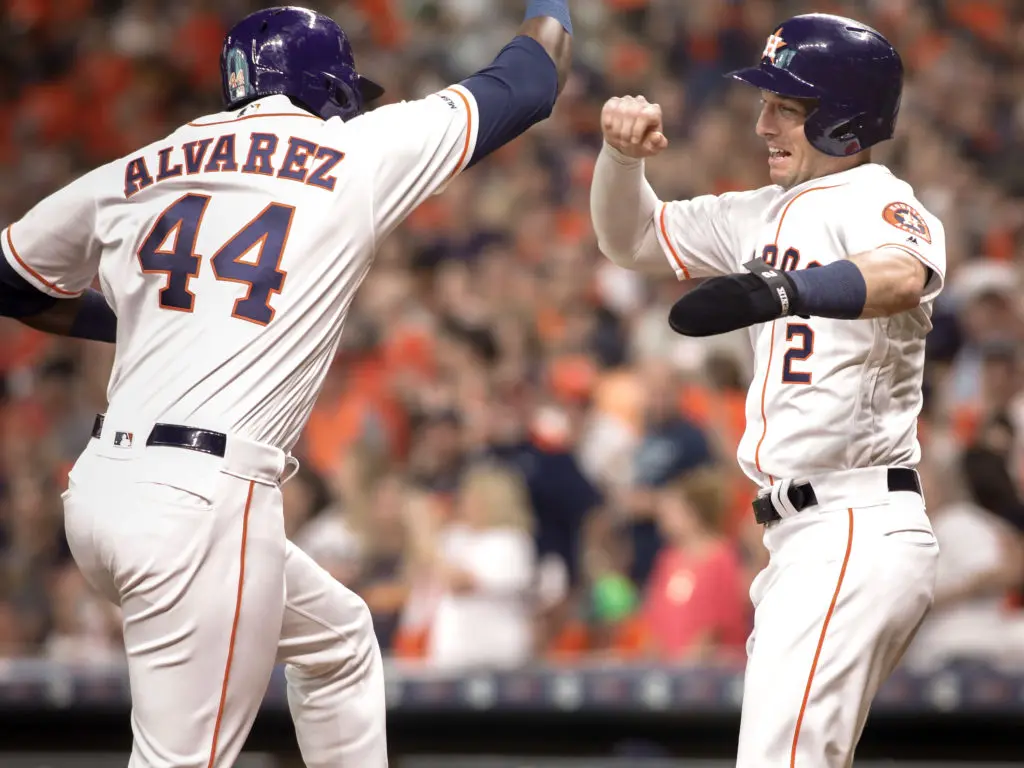 Yordan Alvarez's exploits have thrilled his superstar teammates. (Photo by F. Carter Smith)