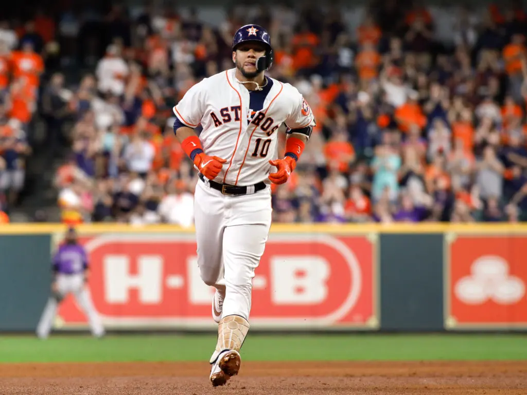 Yuli Gurriel has turned into a modern day Barry Bonds in the second half of this season. (Photo by F. Carter Smith)