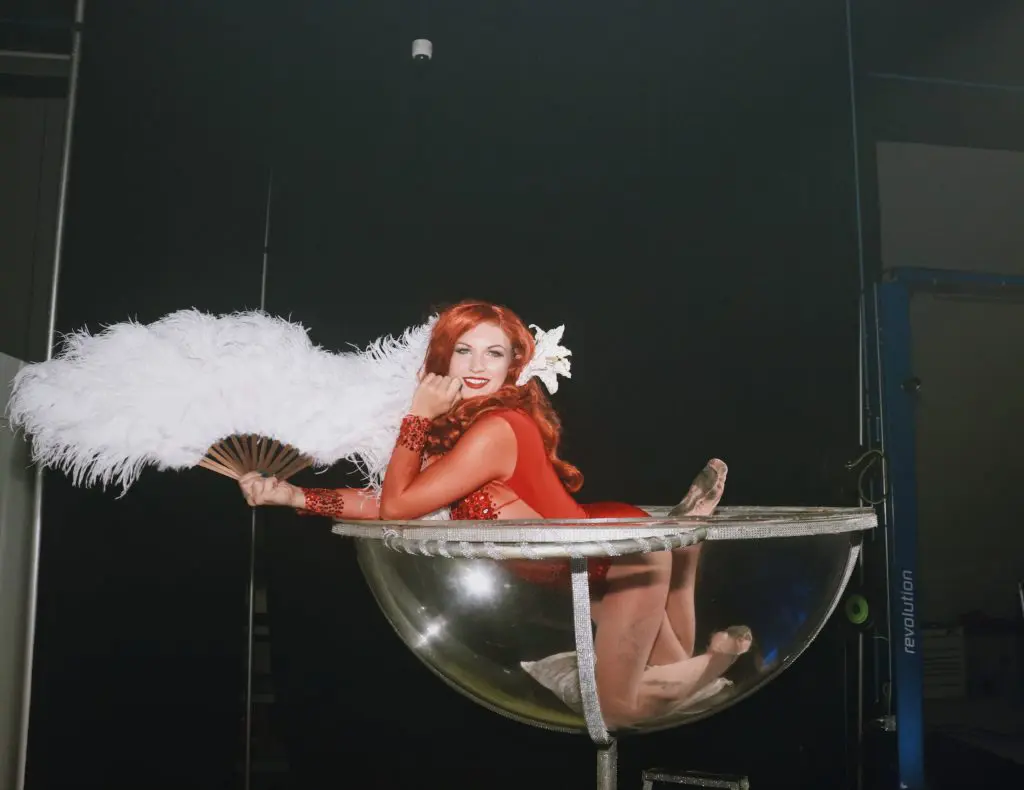 A dancer in a champagne glass is de rigueur for special  nights. (Photo by Sean Bennett)