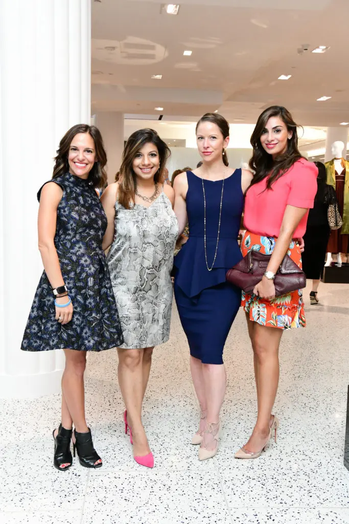 Allie Danziger, Karishma Asrani, Sarah Smith, Sukaina Rajani, owner of Macaron by Patisse (Photo by Daniel Ortiz)