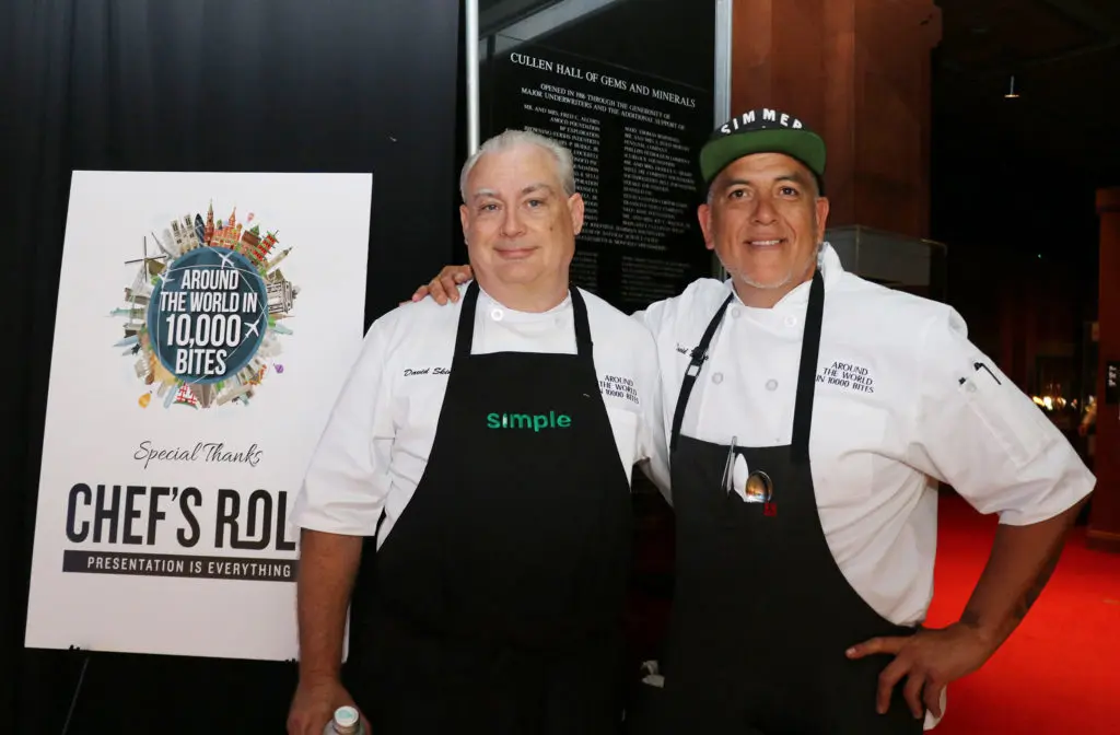 Eculent chef and 10,000 Bites founder David Skinner with chef David Duarte in from Phoenix, Arizona, for the event.